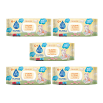 Niisked salvr&auml;tikud Gowipes Baby Cleanse&Cream, 5 x 50 tk