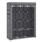 Tekstiilist riidekapp Leobert RYG092G02, hall