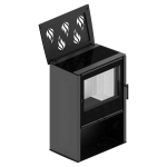 Kamin - pliit Lupo M 9,0 kW