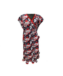 Naiste r&uuml;&uuml; Kimono/2047/Must-punane/