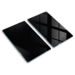 Klaasist L&otilde;ikelaud Must v&auml;rv, 2x30x52 cm