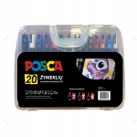 Markerite komplekt Uni-ball Posca, 20 v&auml;rvi