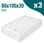 Sillar vaakumkott riietele 80 x 100 x 30 cm, 3 tk