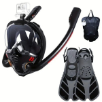 Sukeldumismask ja uimed Bokefa, must, S/M