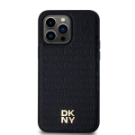 DKNY Leather Stack Logo Mag Case