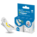 L&uuml;kanduksega riidekapi lukk Sipo, valge, 2 tk.