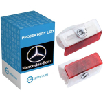 Led Ukselogo Projektor, Mercedes A W168 W169 W245 X204, ME Premium, Led Durų Logotipo Projektorius, Mercedes A W168 W169 W245 X204, ME Premium