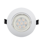 led plastikust &uuml;mmargune kohtvalgusti suure v&otilde;imsusega 6w 2700-3000k valge