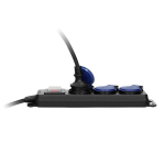 Pikenduskaabel koos l&uuml;litiga IP44 3x2P+Z kummikaabel OR-AE-13192/5M