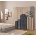 Riidekapp Loni, 180x192x52 cm, pruun
