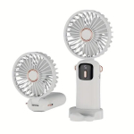 Valge Kaasaskantav Mini K&auml;siventilaator