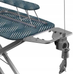 Triikimislaud 120x38 cm lai pistikupesaga peal + r&auml;tik riiuliga