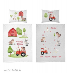 Beebi voodipesu 100x135 Traktori talu BAWEŁNA