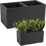 Lillepeenar KARO 800x400x400 ECO ringlussev&otilde;etud betoon - antratsiit LA936-82 LAMELA
