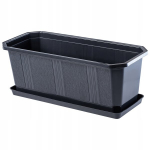 R&otilde;du lillepott koos alusega, 40 cm
