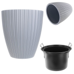 Lillepott Lillepott 40 cm kate lillepottiga plastikust hall