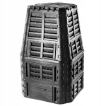 Modulaarne aiakomposter 1000L, k&uuml;lmakindel, aastaringselt must