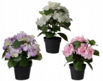 Hortensia potis kunstlik dekoratiivtaim 1 tk 24x25 cm