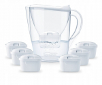Filterkann Aqualogis Harmony veefiltri anum 2,6 l + 6 filtrit