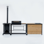 Modulaarne aiak&ouml;&ouml;k Complex DM Grill, 300x61x170 cm, pruun/must