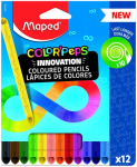 Mitteteritavad pliiatsid Maped Infinity, 12 tk