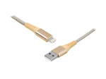 PS USB - IPHONE 8pin kaabel, 1m, kuldne.
