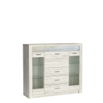 Vitriinkapp Halmar Indianapolis I8, valge