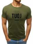 Meeste khaki v&auml;rvi T-s&auml;rk TUOJ (must)