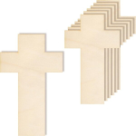 Kaunistuseks puidust ristid, 10 tk, 20x12,5 cm