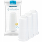 3x Wessper AquaSago veefiltri vahetus Sage BES008 SES008 SES990 kohvimasinale