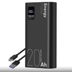 Akupank Obal: Me EnergyPulse Powerbank 20000mAh 22,5W, must