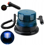 LED KUKE LAMP SININE VILKUV L&Uuml;LITI HOIATUSMAGNET 12V - 80V