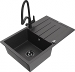 Graniidist k&ouml;&ouml;givalamu Mexen Bruno koos segisti ja sifooniga, Black granite/black
