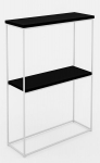 Konsoollaud ADRK Furniture Velo, valge/must