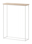 Konsoollaud ADRK Furniture Sili, valge/pruun