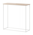 Konsoollaud ADRK Furniture Milan, valge/pruun