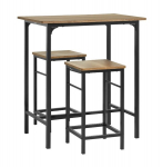 Baarilaud ja baaripukid 2tk OGT10, pruun/must