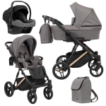 Universaalne vanker Lazzio Premium Kunert 3in1, Graphite ECO