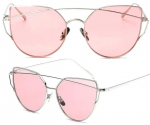 GLAM ROCK PEEGELPRILLID CAT EYE ROOSA H&Otilde;BE
