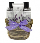 Komplekt Aurora Lavender Fields: du&scaron;igeel, 180 ml + &scaron;ampoon, 180 ml + kehapalsam, 60 ml