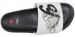 HOGL Naiste mustad nahast flip-flopid Swarovski kristallidega