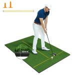 Costway golfi l&ouml;&ouml;gimatt, 2 kummist tii, 2 joondusvarda ja 6 tiiva asendit 152 x 92 cm Paksus 32 mm