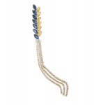 Pross tsirkoonidega, kuld, sinine, nisuk&otilde;rv, n&otilde;el, tutid