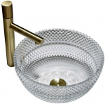 Klaasist valamu Mexen Dora, Transparent