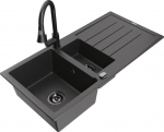 Graniidist k&ouml;&ouml;givalamu Mexen Andres segisti ja sifooniga, Black granite/Black