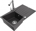 Graniidist k&ouml;&ouml;givalamu Mexen Cesar segisti ja sifooniga, black granite/Chrome