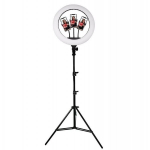 S&auml;rav &uuml;mmargune LED-meik - fotolamp koos alusega 80W - 45cm