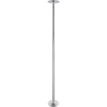 Pole dance post, fitness silver dance 282 x 23 x 23 cm