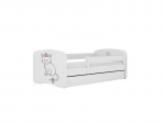 Lastevoodi ilma madratsita/sahtlita Kocot Kids BabyDreams White cat, valge