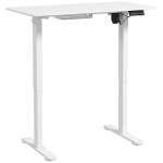 Vinsetto Reguleeritava k&otilde;rgusega laud Electric 120 x 60 cm Arvutilaua 3 m&auml;lupunktiga, Ergonoomiline istumis- ja seista-t&ouml;&ouml;laud, 2 konksu, valge